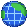 Spinning globe